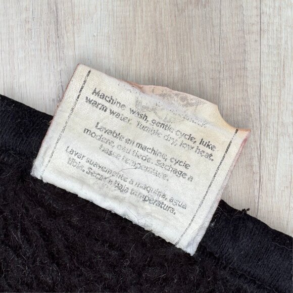 Vintage Biederlack Cat Blanket Throw Black White Tabby Cat Woods Scene USA - Picture 6 of 6